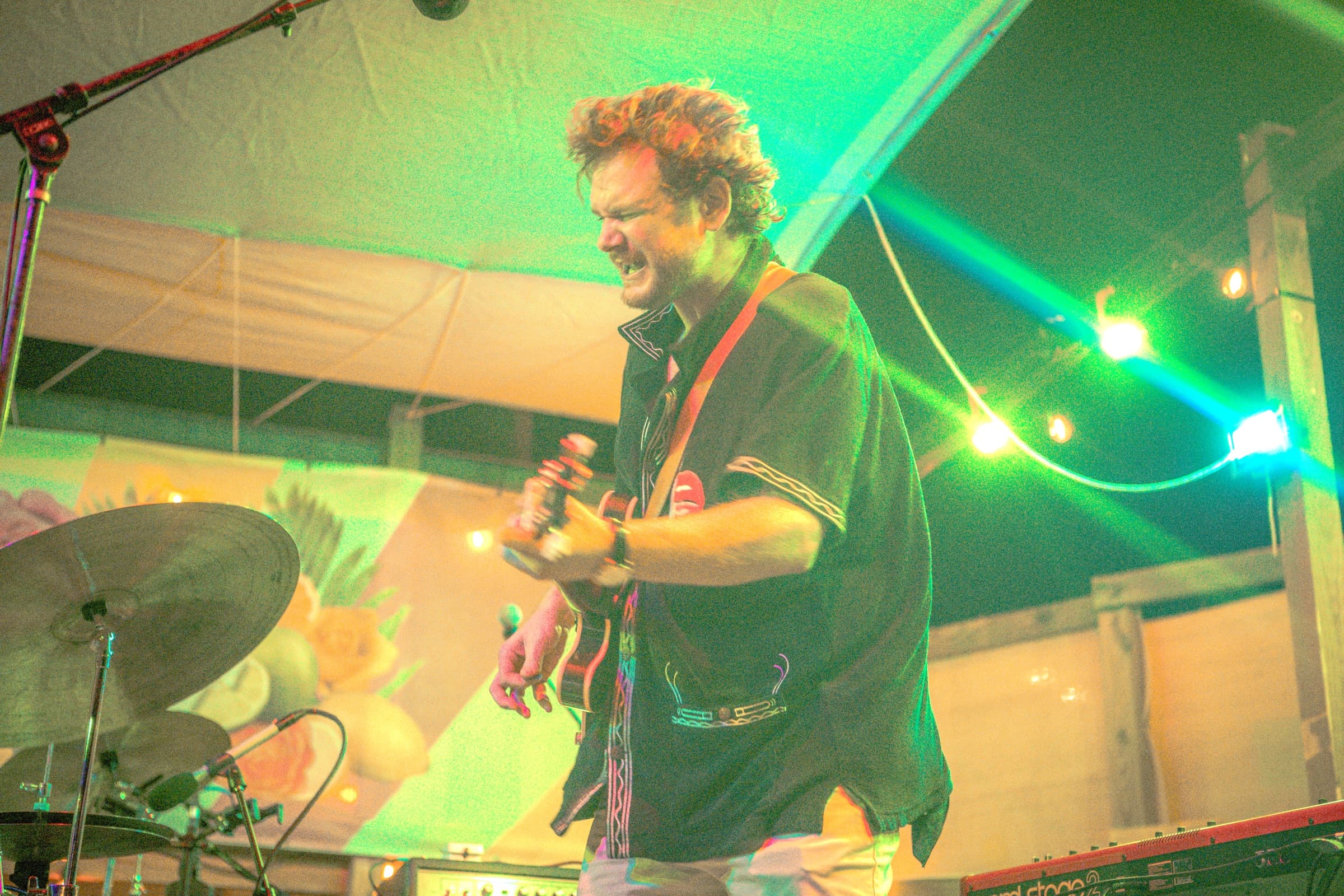 John Elijah on stage, Port Aransas